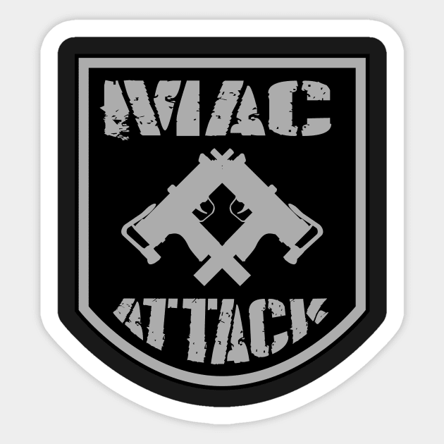 Mac Attack Sticker by Spikeani